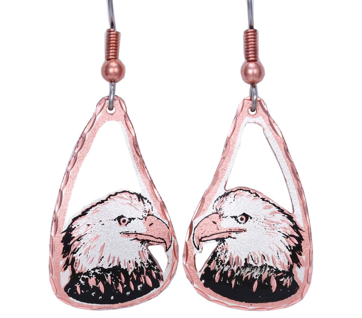 Eagle Jewelry Eagle Head Cut Out Handmade Earrings