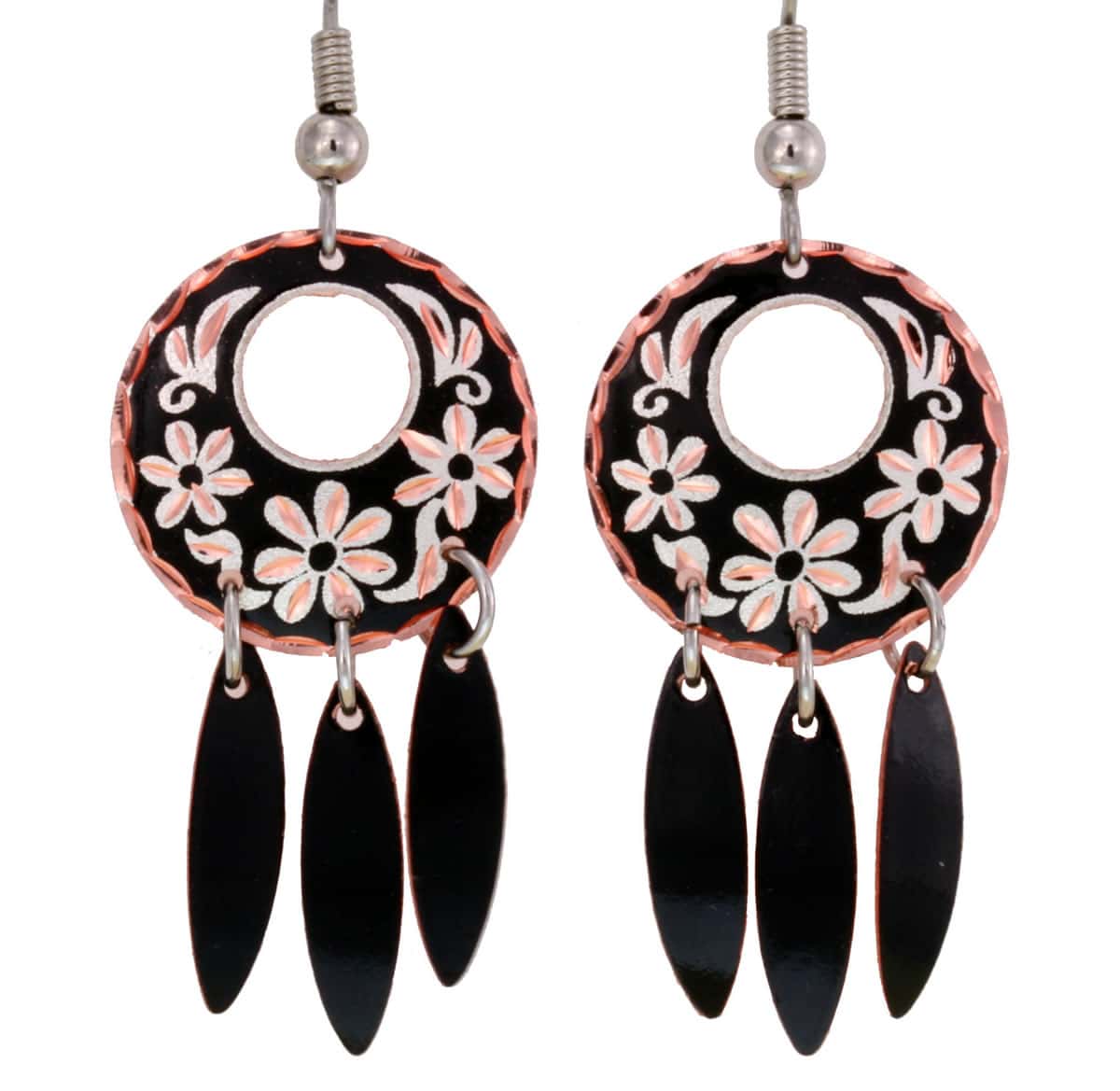 Flower Jewelry Handmade Dangle Flower Earrings
