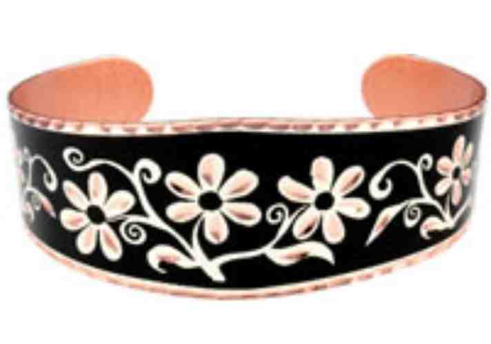Handmade Flower Jewelry, Flower Copper Bracelets