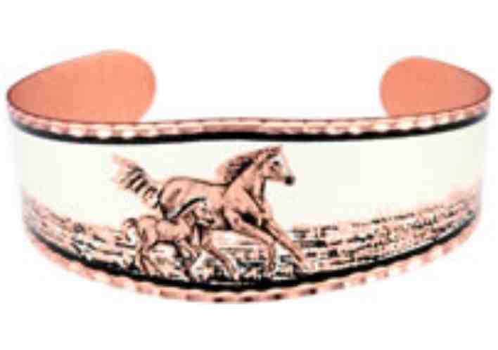 Handcrafted Horse Jewelry, Horse Copper Bracelets
