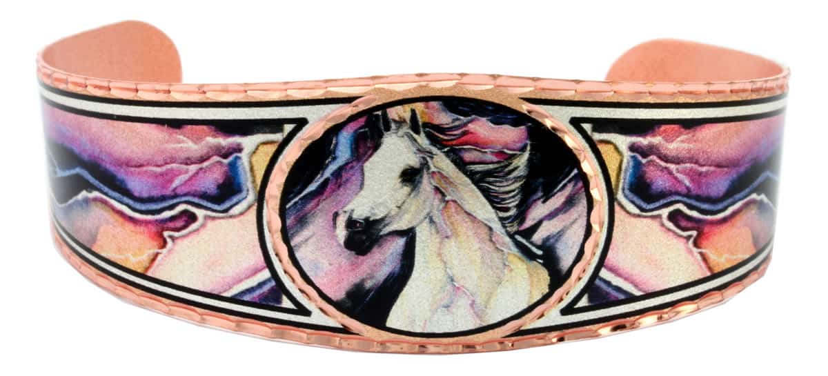 Colorful Art Horse Jewelry, Unique Horse Bracelets