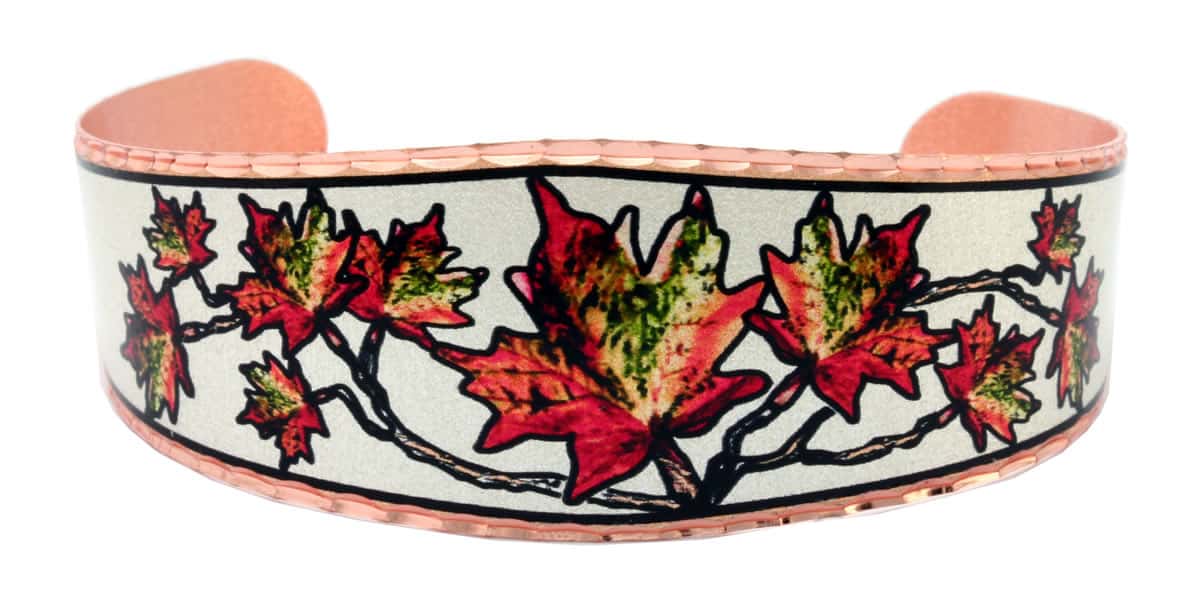 Nature Jewelry, Colorful  Maple Leaves Bracelets