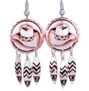 Western Jewelry,Handmade Cowboy Hat Earrings