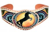 Western Jewelry, Unique Western Horse Bracelets Handmade Western Horse Bracelets in Colorful Designs