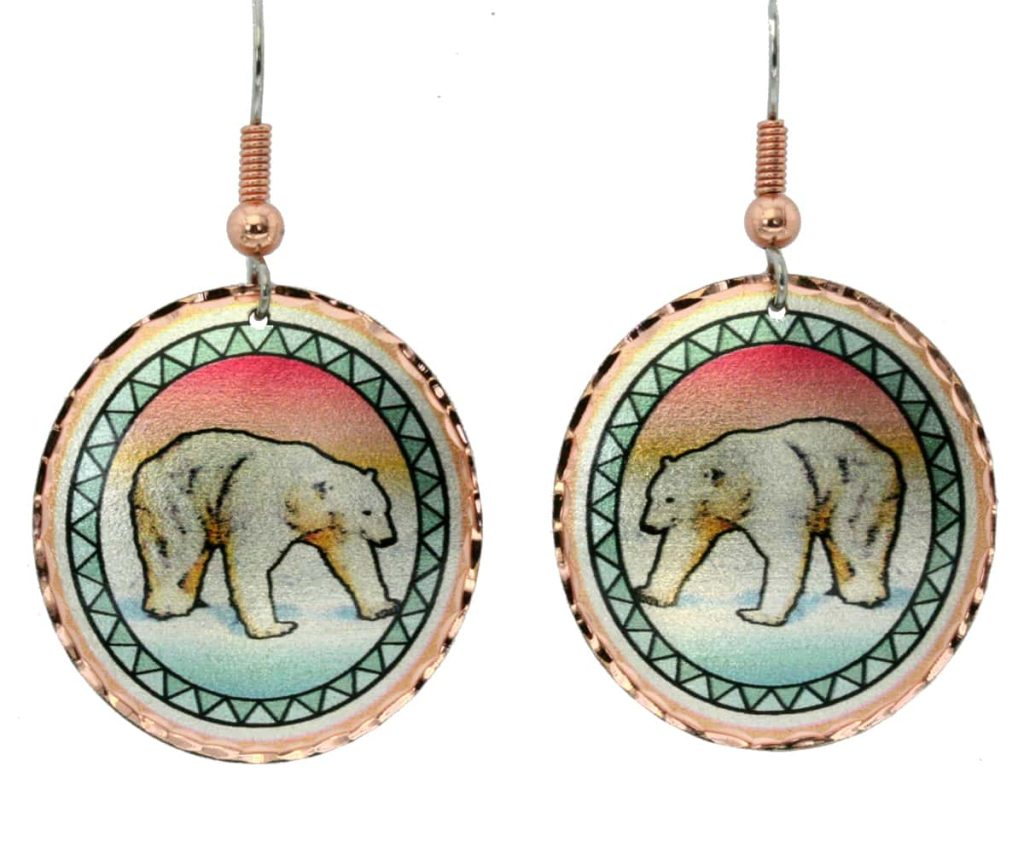 Wholesale Wildlife Jewelry Polar Bear Earrings