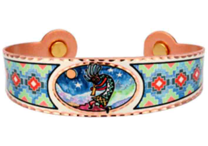 Southwest Native American Jewelry Kokopelli Magnetic Copper Bracelets