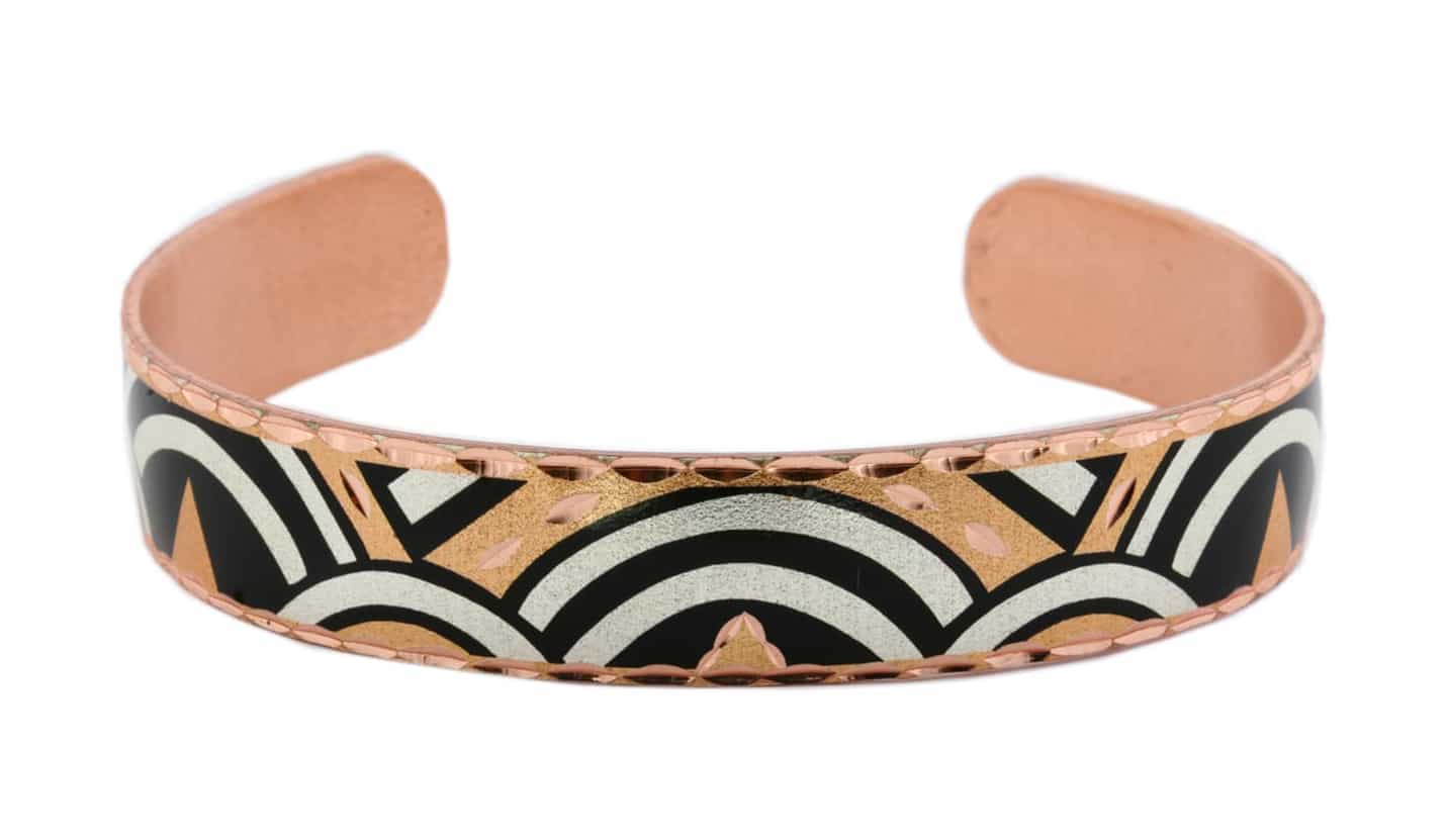 Abstract Handmade Narrow Copper Bracelets Abstract Handmade Narrow Copper Bracelets
