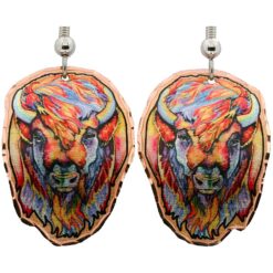 Buffalo Earrings Handcrafted in Eye-Catching Colors