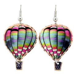 Colorful Hot Air Balloon Earrings