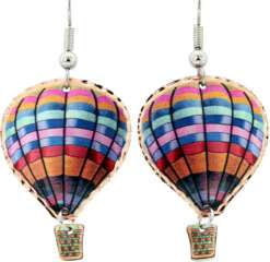 Colorful Hot Air Balloon Earrings