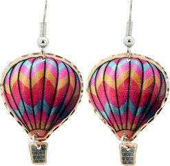 Colorful Hot Air Balloon Earrings