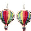 Green, Blue and Red Hot Air Balloon Earrings Green, Blue and Red Hot Air Balloon Earrings