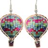 Hot Air Balloon Jewelry, Dangle Handmade Earrings