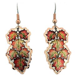 Colorful Maple Leaves Earrings