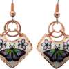 Wire Dangle Butterfly Copper Earrings, Lynn Bean wire jewelry earrings Wire Dangle Butterfly Copper Earrings, Lynn Bean wire jewelry earrings