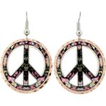 Cut Out Peace Sign Earrings