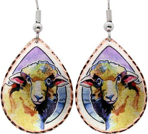 Farm Animal Jewelry, Sheep Earrings