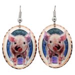 Pig Earrings, Farm Animal Jewelry