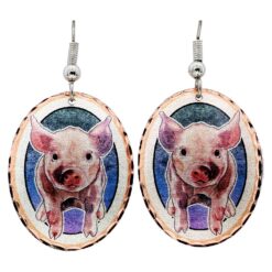 Farm Animal Jewelry, Pig Earrings