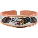 Colorful Copper Feather Ring