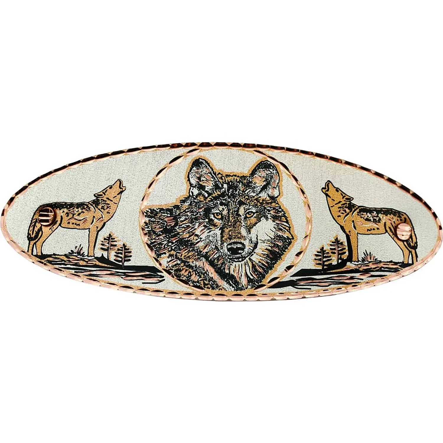 Attractive Wolf Hair Clips Handcrafted from Copper
