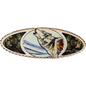 Hair Clips, Howling Wolf Barrettes