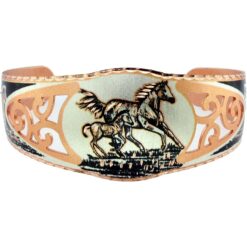 Horse and Foal Handmade Bracelet with Filigree Inspired Design