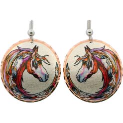 Horse Earrings Handmade in Vibrant Colors