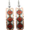 Long Rectangle Native American Earrings