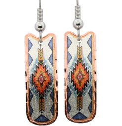 Long Rectangle SW Native American Earrings