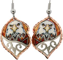 Native American Eagle Filigree Earrings, Designed by Lynn Bean