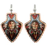 Arrowhead American Indian Chief  Earrings