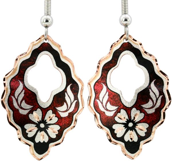 Carnation Flower Earrings