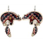 Dangle Southwestern Bear Earrings