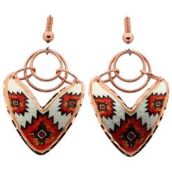 Southwest Native American Dangle Earrings, Art Jewelry