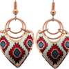 SW Native American Dangle Earrings, Art Jewelry
