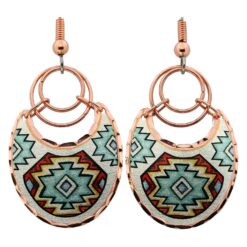Unique Wire Earrings with Southwestern Native American Designs