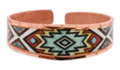 Handcrafted Copper Rings Created in Turquoise and Burgundy Colors