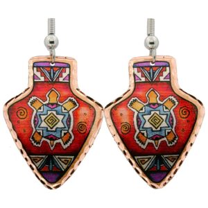 Exquisite jewelry that will steal your breath away: meticulously handcrafted Southwestern Native American turtle arrowhead earrings offering timeless elegance. Meticulously handcrafted with attention to detail, these Southwestern Native American turtle arrowhead earrings perfectly illustrate one of the 7 great ways to up your style with western jewelry.