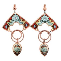 Handcrafted Copper Wire Jewelry Earrings, Lynn Bean Wire Jewelry Earrings