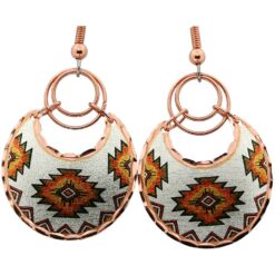 Fabulous SW Native Copper Earrings with Copper Wires