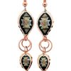 Teardrop Wire Dangle SW American Copper Earrings Teardrop Wire Dangle SW American Copper Earrings