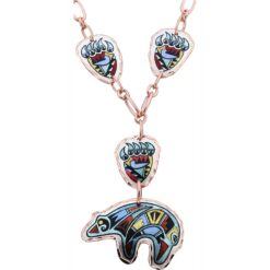 Bear and Bear Paws Stylish Necklaces