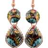 SW Native Wire Dangle Copper Earrings SW Native Wire Dangle Copper Earrings