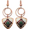 Colorful Geometric Colorful Copper Wire Earrings