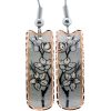 Apple Blossom Rectangular Earrings