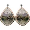 Mountains and Flying Eagle Earrings