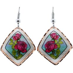 Exquisite Red Roses Earrings
