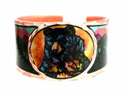 Copper Bear Colorful Ring