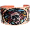 Colorful Day of the Dead Skull Copper Ring
